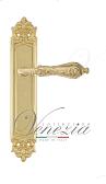Дверная ручка Venezia на планке PL96 мод. Monte Cristo (полир. латунь) проходная
