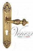 Дверная ручка Venezia на планке PL90 мод. Lucrecia (франц. золото) под цилиндр