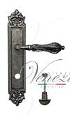 Дверная ручка Venezia на планке PL96 мод. Monte Cristo (ант. серебро) сантехническая