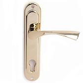 Дверная ручка на планке Apecs HP-85.0123-G (золото)